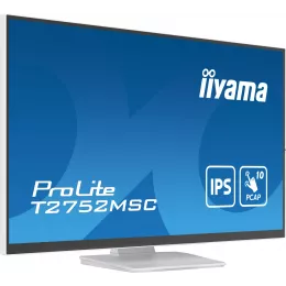 Монитор Iiyama 27" ProLite T2752MSC-W1 белый IPS LED 16:9 HDMI M/M глянцевая 1000:1 400cd 178гр/178гр 1920x1080 60Hz DP FHD USB Touch 6.7кг