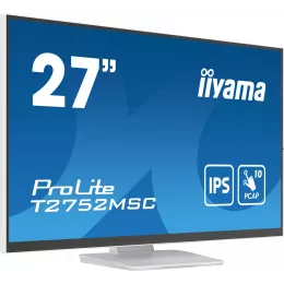 Монитор Iiyama 27" ProLite T2752MSC-W1 белый IPS LED 16:9 HDMI M/M глянцевая 1000:1 400cd 178гр/178гр 1920x1080 60Hz DP FHD USB Touch 6.7кг