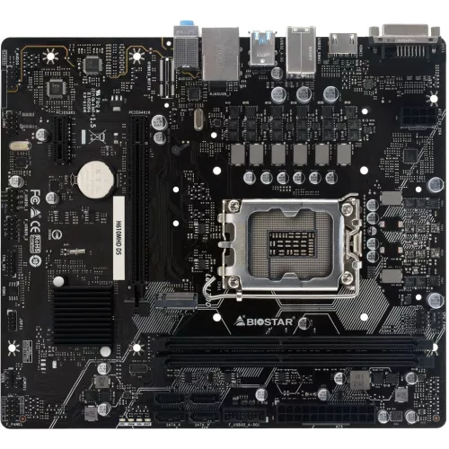 Материнская плата Biostar H610MHD D5 Soc-1700 Intel H610 2xDDR5 mATX AC`97 8ch(7.1) GbLAN+DVI+HDMI