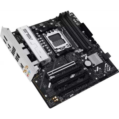 Материнская плата Asus B850M MAX GAMING WIFI Socket AM5 AMD B850 4xDDR5 mATX AC`97 8ch(7.1) GbLAN RAID+HDMI+DP