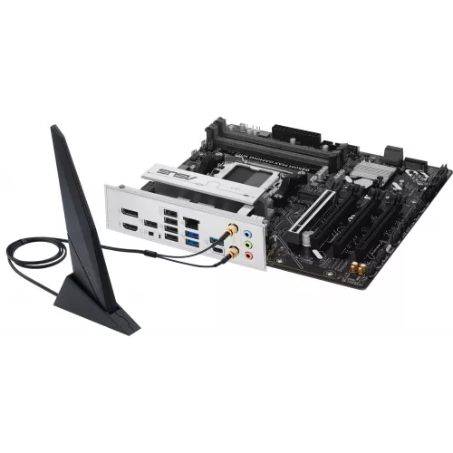 Материнская плата Asus B850M MAX GAMING WIFI Socket AM5 AMD B850 4xDDR5 mATX AC`97 8ch(7.1) GbLAN RAID+HDMI+DP