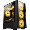 Корпус Bloody CC-123 черный без БП mATX 8x120mm 2xUSB2.0 1xUSB3.0 audio bott PSU