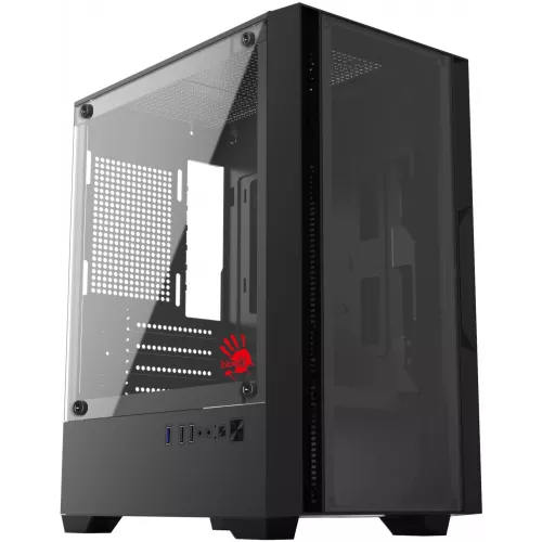 Корпус Bloody CC-123 черный без БП mATX 8x120mm 2xUSB2.0 1xUSB3.0 audio bott PSU