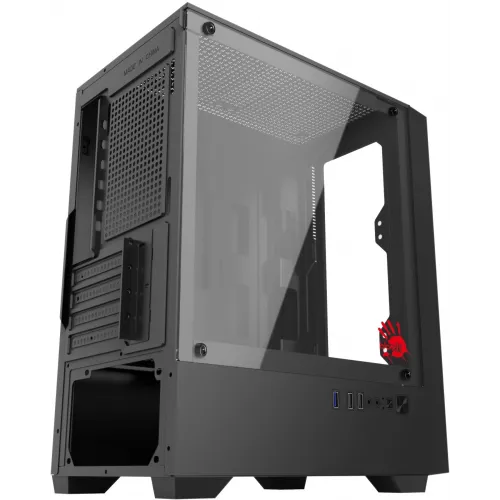 Корпус Bloody CC-123 черный без БП mATX 8x120mm 2xUSB2.0 1xUSB3.0 audio bott PSU