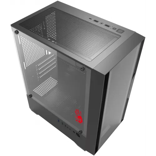 Корпус Bloody CC-123 черный без БП mATX 8x120mm 2xUSB2.0 1xUSB3.0 audio bott PSU