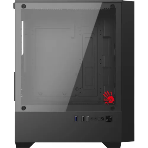 Корпус Bloody CC-123 черный без БП mATX 8x120mm 2xUSB2.0 1xUSB3.0 audio bott PSU