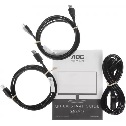 Монитор AOC 27" Q27G42HE черный IPS LED 16:9 HDMI матовая 350cd 178гр/178гр 2560x1440 200Hz G-Sync DP Quad 2K (1440p) 4.87кг