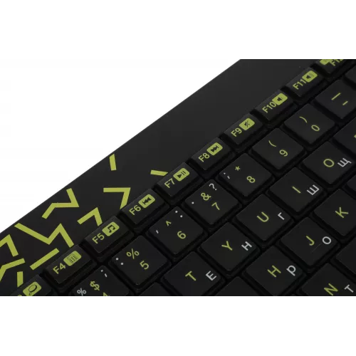 Клавиатура + мышь Logitech MK240 клав:черный/желтый мышь:черный/желтый USB беспроводная slim Multimedia (920-008198)