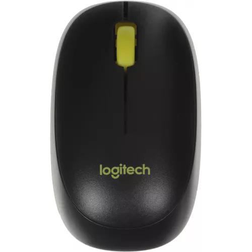 Клавиатура + мышь Logitech MK240 клав:черный/желтый мышь:черный/желтый USB беспроводная slim Multimedia (920-008198)