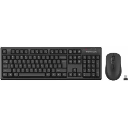 Клавиатура + мышь A4Tech Fstyler FG1200S клав:черный мышь:черный USB беспроводная Multimedia