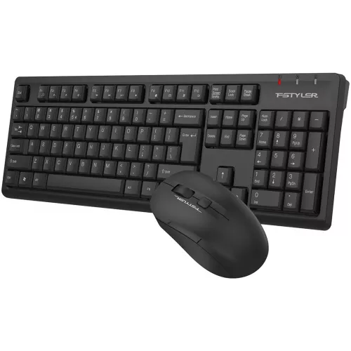 Клавиатура + мышь A4Tech Fstyler FG1200S клав:черный мышь:черный USB беспроводная Multimedia