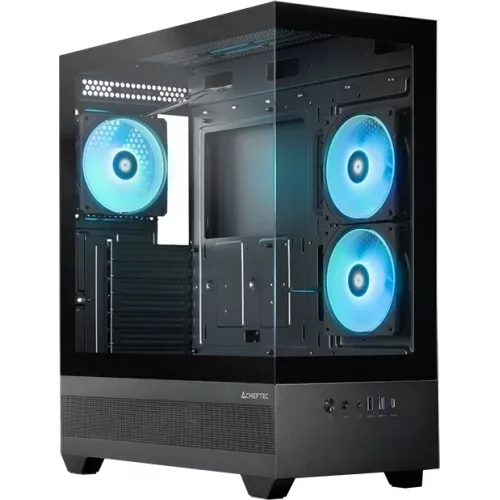 Корпус Chieftec Vista черный без БП ATX 6x120mm 2x140mm 1xUSB2.0 1xUSB3.0 audio bott PSU
