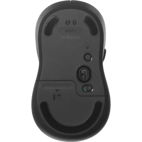 Мышь Logitech M650 L черный оптическая 4000dpi silent беспров. BT/Radio USB 5but (910-006350)