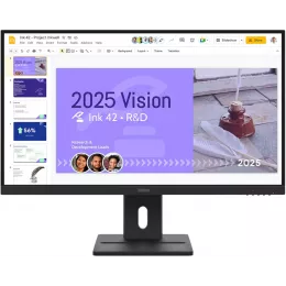 Монитор Lenovo 27" ThinkVision E27Q-40 черный IPS LED 4ms 16:9 HDMI M/M матовая HAS Piv 1500:1 350cd 178гр/178гр 2560x1440 100Hz DP QHD 6.2кг