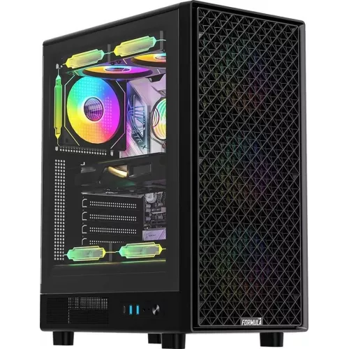 Корпус Formula Mana Dynamic AR черный без БП ATX 3x120mm 2x140mm 2xUSB3.0 audio bott PSU