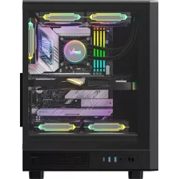 Корпус Formula Mana Dynamic AR черный без БП ATX 3x120mm 2x140mm 2xUSB3.0 audio bott PSU