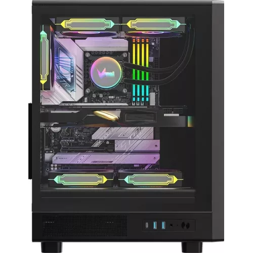 Корпус Formula Mana Dynamic AR черный без БП ATX 3x120mm 2x140mm 2xUSB3.0 audio bott PSU