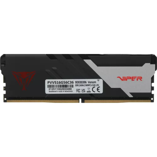Память DDR5 16GB 5600MHz Patriot PVV516G56C36 Viper Venom RTL Gaming PC5-44800 CL36 DIMM 288-pin 1.25В kit с радиатором Ret