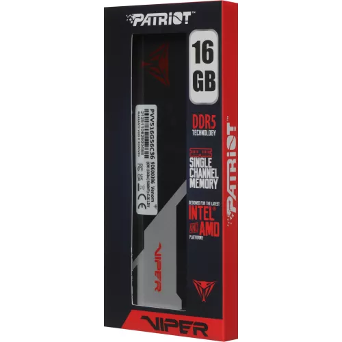 Память DDR5 16GB 5600MHz Patriot PVV516G56C36 Viper Venom RTL Gaming PC5-44800 CL36 DIMM 288-pin 1.25В kit с радиатором Ret