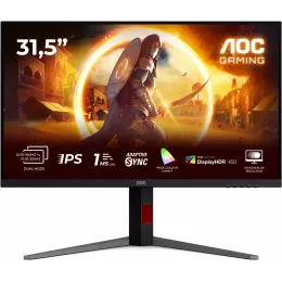 Монитор AOC 32" Gaming U32G4U черный/красный IPS LED 16:9 HDMI матовая HAS Piv 450cd 178гр/178гр 3840x2160 160Hz DP 4K USB 8.01кг