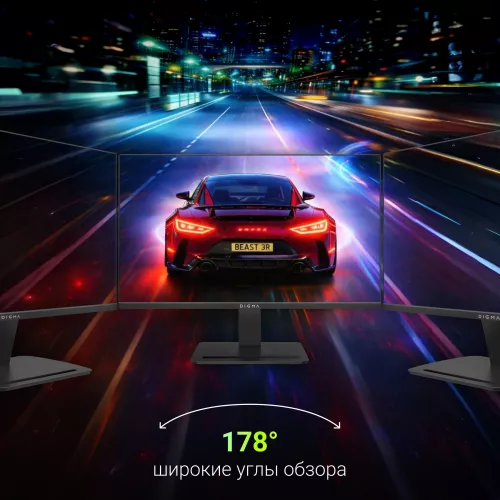 Монитор Digma 27" Progress 27P403F черный IPS LED 5ms 16:9 HDMI M/M матовая 250cd 178гр/178гр 1920x1080 120Hz DP FHD 4.1кг