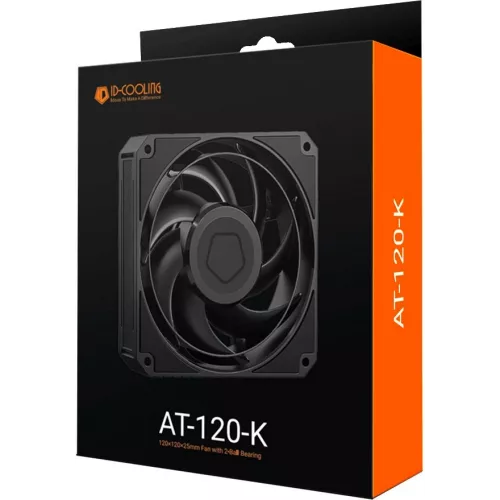 Вентилятор для корпуса ID-Cooling AT-120-K 120х120x25 черный 4-pin 36.5дБ Ret