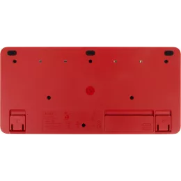Клавиатура + мышь Logitech MK240 клав:белый/красный мышь:белый/красный USB беспроводная slim Multimedia (920-008160)