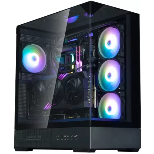 Корпус Zalman P40 Prism Plus черный без БП ATX 5x120mm 2xUSB3.0 audio bott PSU