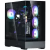 Корпус Zalman P40 Prism Plus черный без БП ATX 5x120mm 2xUSB3.0 audio bott PSU