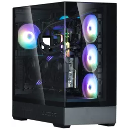 Корпус Zalman P40 Prism Plus черный без БП ATX 5x120mm 2xUSB3.0 audio bott PSU