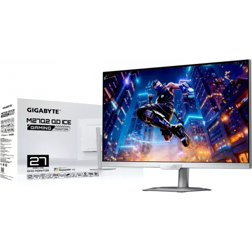 Монитор Gigabyte 27" M27Q2 QD ICE белый IPS LED 16:9 HDMI полуматовая HAS Piv 1000:1 350cd 178гр/178гр 2560x1440 200Hz DP 2K USB 5.91кг