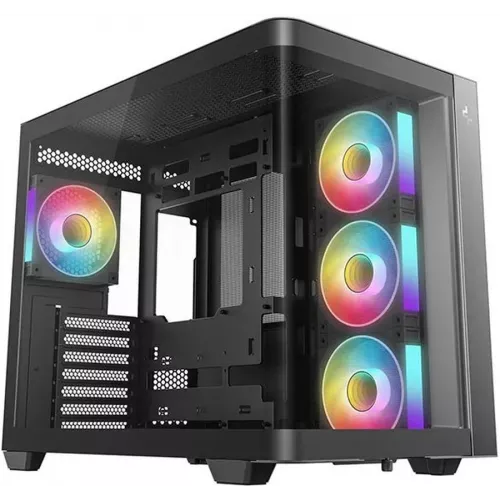 Корпус Deepcool CG530U 4F черный без БП ATX 6x120mm 4x140mm 2xUSB3.0 audio bott PSU