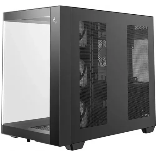 Корпус Deepcool CG530U 4F черный без БП ATX 6x120mm 4x140mm 2xUSB3.0 audio bott PSU