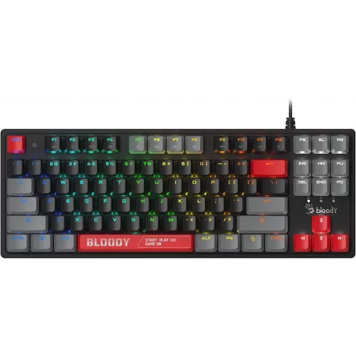 Клавиатура A4Tech S310N механическая черный/красный USB Multimedia for gamer