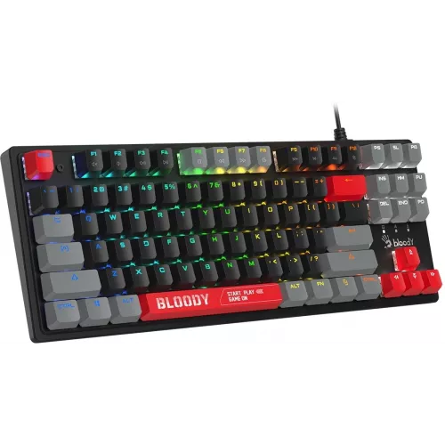 Клавиатура A4Tech S310N механическая черный/красный USB Multimedia for gamer