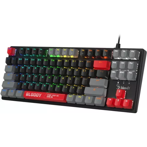 Клавиатура A4Tech S310N механическая черный/красный USB Multimedia for gamer