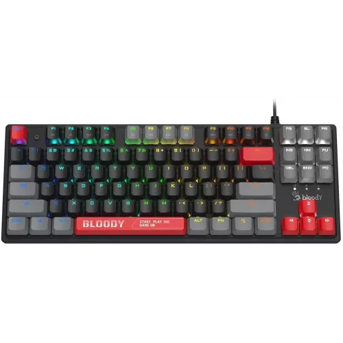 Клавиатура A4Tech S310N механическая черный/красный USB Multimedia for gamer
