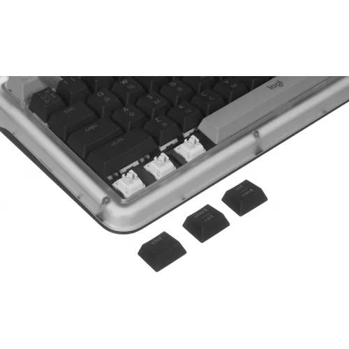 Клавиатура Logitech K75M механическая графитовый USB беспроводная BT/Radio Multimedia (подставка для запястий) (920-013299)