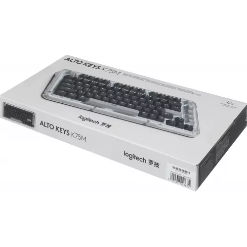 Клавиатура Logitech K75M механическая графитовый USB беспроводная BT/Radio Multimedia (подставка для запястий) (920-013299)