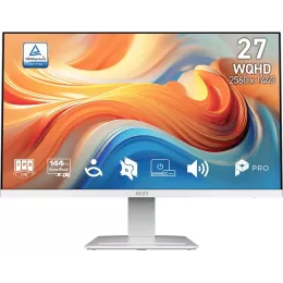 Монитор MSI 27" Pro MP273QW E14 белый IPS LED 4ms 16:9 HDMI M/M матовая 1500:1 300cd 178гр/178гр 2560x1440 144Hz DP Quad HD 2K (1440p) 3.95кг