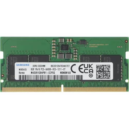 Память DDR5 8GB 6400MHz Samsung M435R1GB4PB1-CCPSG OEM PC5-51200 CL52 SO-DIMM 262-pin 1.1В single rank OEM