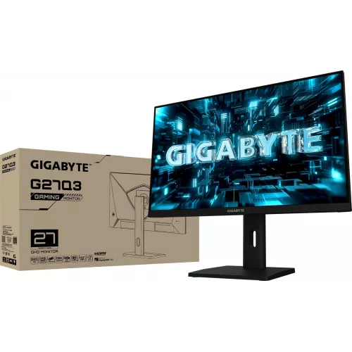 Монитор Gigabyte 27" G27Q3 черный IPS LED 16:9 HDMI полуматовая HAS Piv 1300:1 350cd 178гр/178гр 2560x1440 320Hz FreeSync Premium DP 2K USB 6.88кг
