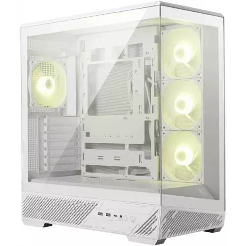 Корпус MSI MAG Pano 130R PZ белый без БП ATX 6x120mm 2x140mm 2xUSB3.0 audio AirDuct bott PSU