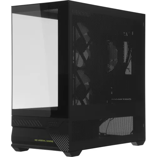 Корпус MSI MAG Pano M110R черный без БП mATX 8x120mm 2x140mm 1xUSB3.0 audio AirDuct bott PSU