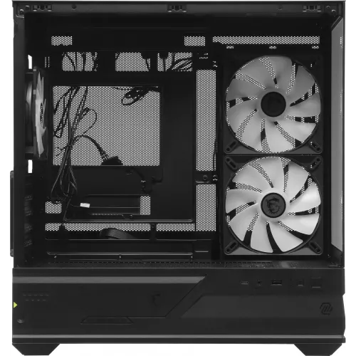 Корпус MSI MAG Pano M110R черный без БП mATX 8x120mm 2x140mm 1xUSB3.0 audio AirDuct bott PSU
