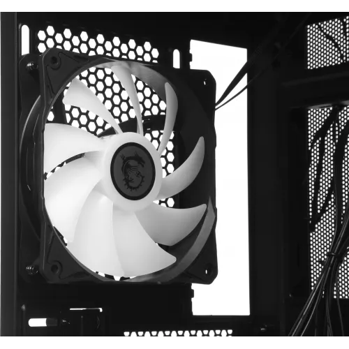 Корпус MSI MAG Pano M110R черный без БП mATX 8x120mm 2x140mm 1xUSB3.0 audio AirDuct bott PSU