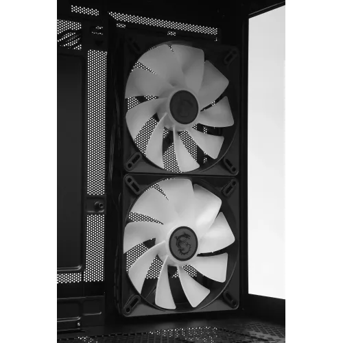Корпус MSI MAG Pano M110R черный без БП mATX 8x120mm 2x140mm 1xUSB3.0 audio AirDuct bott PSU