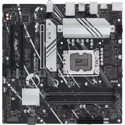 Материнская плата Asus PRIME B760M-A D4-CSM Soc-1700 Intel B760 4xDDR4 mATX AC`97 8ch(7.1) 2.5Gg RAID+HDMI+DP