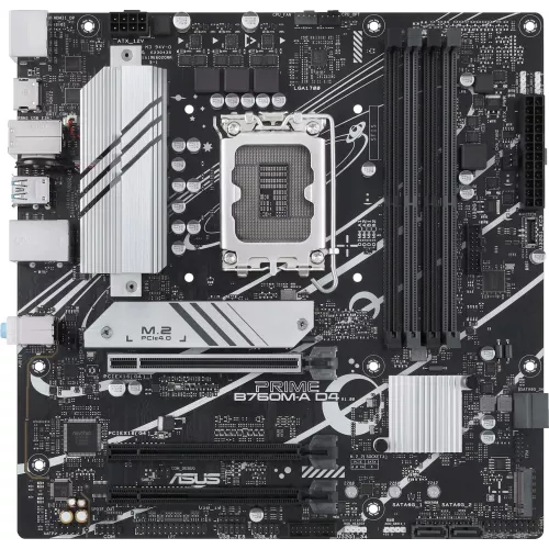 Материнская плата Asus PRIME B760M-A D4-CSM Soc-1700 Intel B760 4xDDR4 mATX AC`97 8ch(7.1) 2.5Gg RAID+HDMI+DP