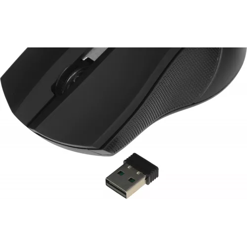 Мышь Оклик 615MW черный/серебристый оптическая 1200dpi беспров. USB для ноутбука 3but (412860)